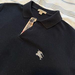 Burberry black polo